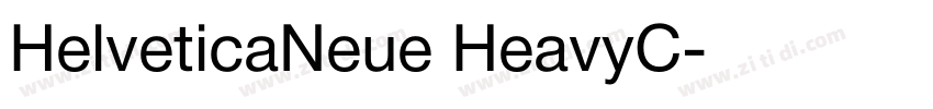 HelveticaNeue HeavyC字体转换